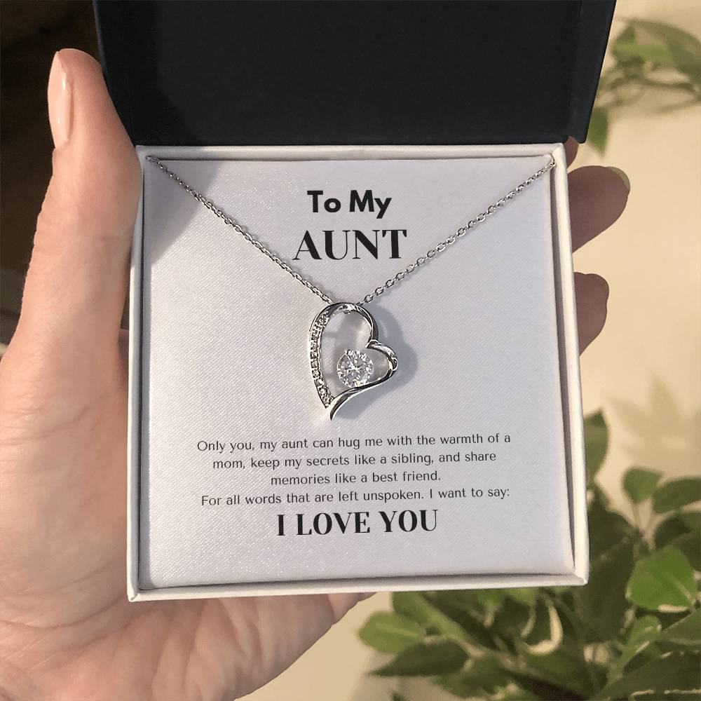 TO MY AUNT  | AUNT GIFT | FOREVER LOVE NECKLACE