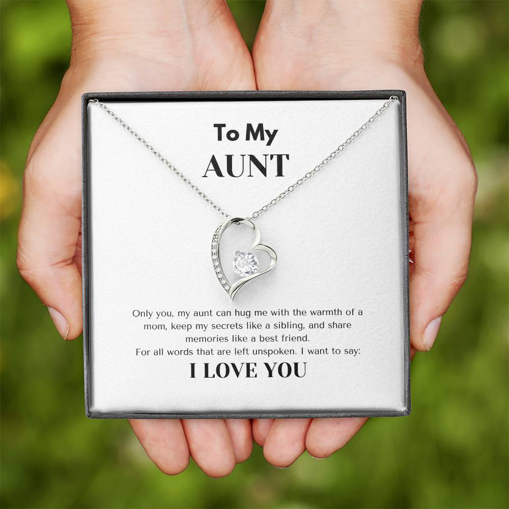 TO MY AUNT  | AUNT GIFT | FOREVER LOVE NECKLACE