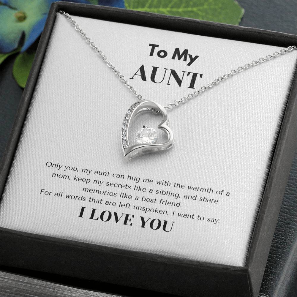 TO MY AUNT  | AUNT GIFT | FOREVER LOVE NECKLACE