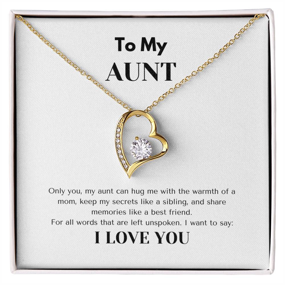 TO MY AUNT  | AUNT GIFT | FOREVER LOVE NECKLACE