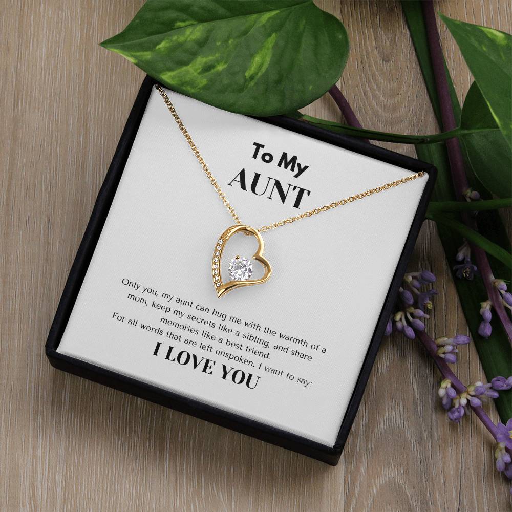 TO MY AUNT  | AUNT GIFT | FOREVER LOVE NECKLACE