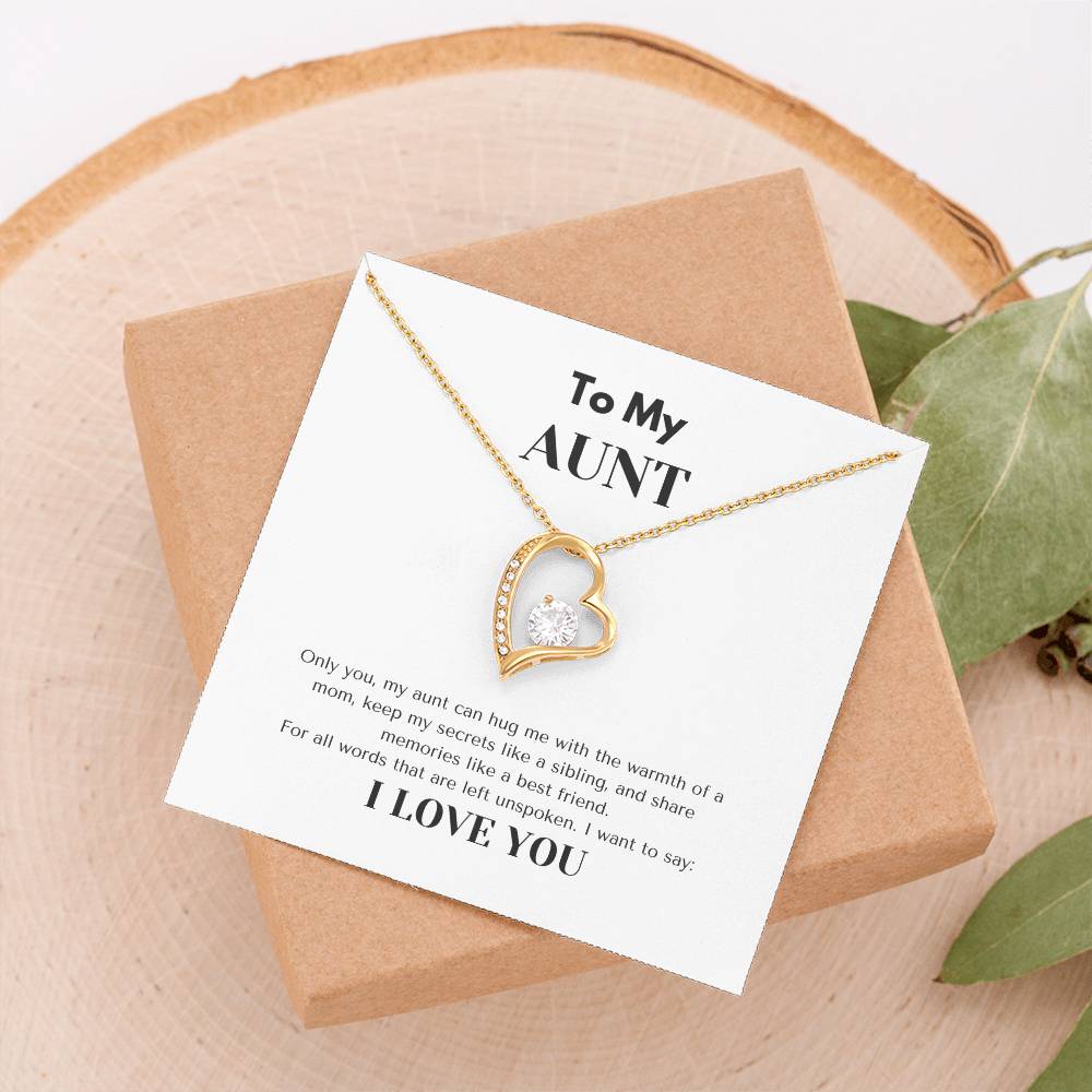 TO MY AUNT  | AUNT GIFT | FOREVER LOVE NECKLACE