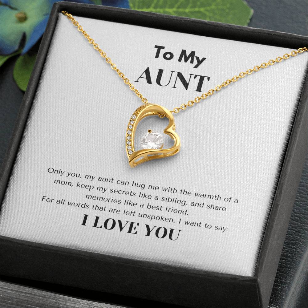 TO MY AUNT  | AUNT GIFT | FOREVER LOVE NECKLACE